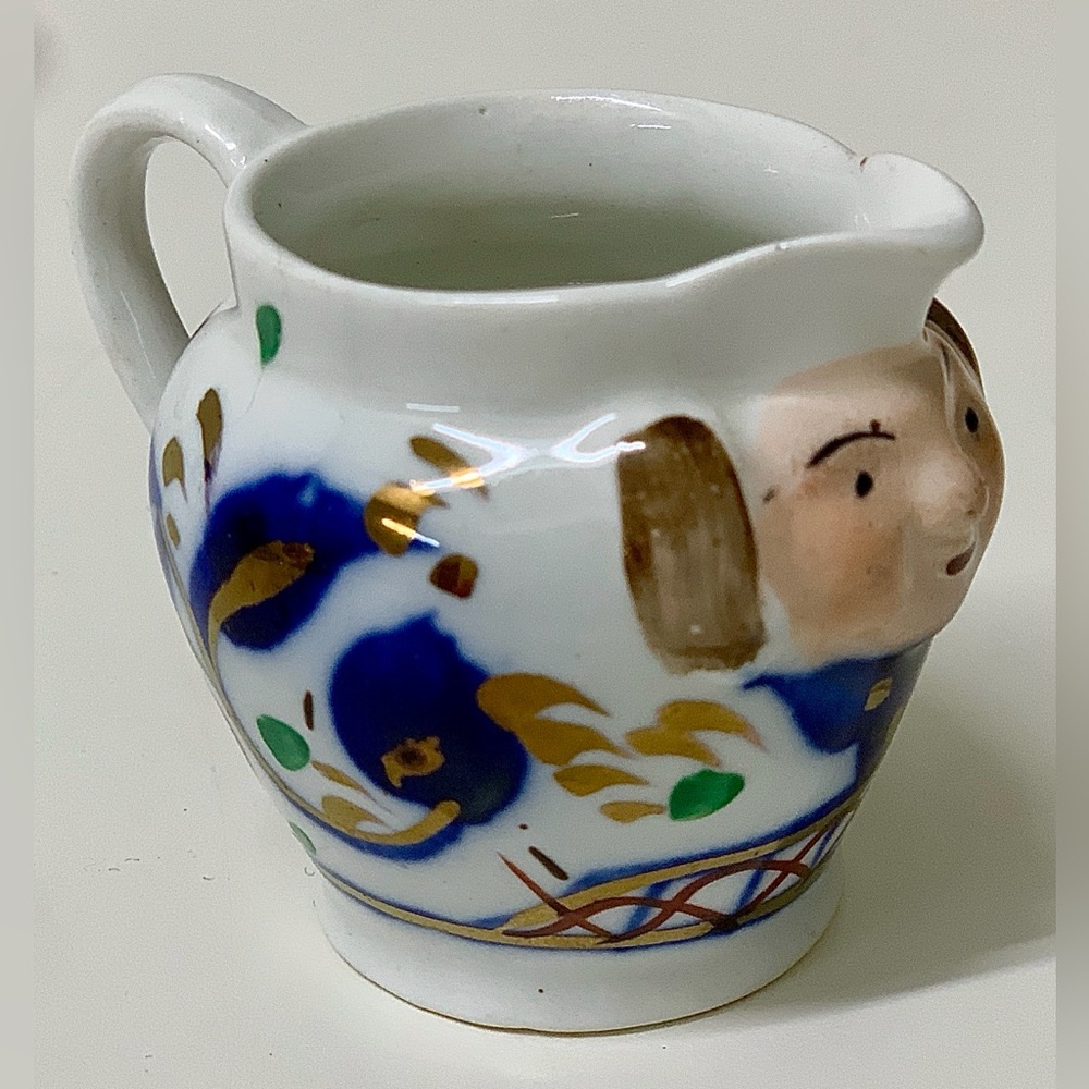 19th Century Antique Gaudy Welsh Miniature Toby Jug Marked Allertons EST 1831
